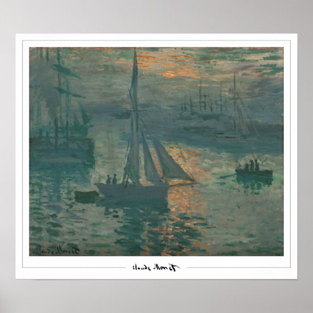 Poster Claude Monet Zedign Cartaz de Arte #36-2 (Frente)