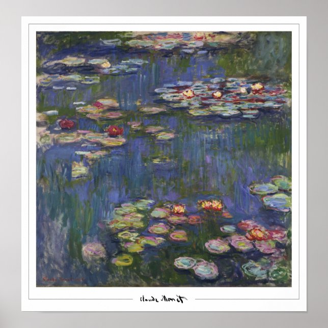 Poster Claude Monet Zedign Cartaz de Arte #40-2 (Frente)