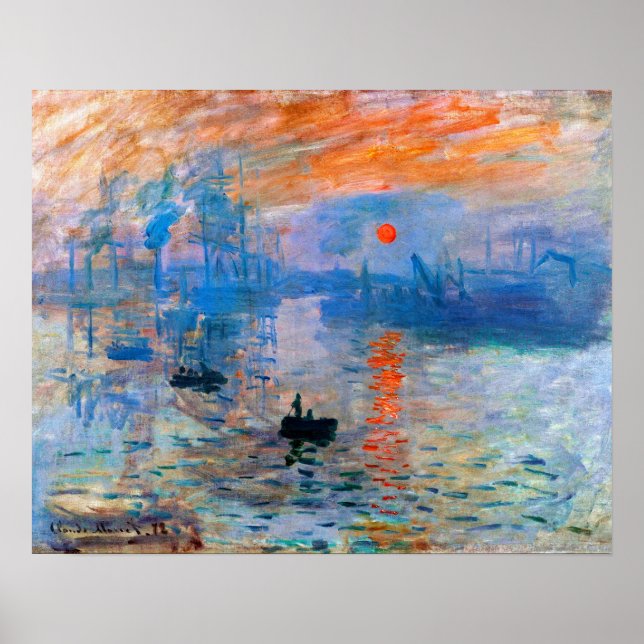 Poster Claude Monet's Sunrise (Frente)