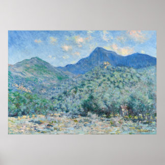 Poster Claude Monet's Valle Buona, perto de Bordighera (1