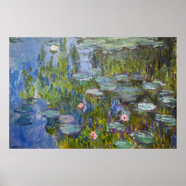 Poster Claude Monet's Water Lilies (1915)  (Frente)
