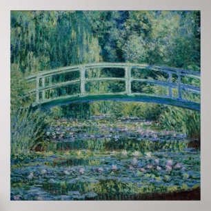 Poster Claude Monet's Water Lilies and Japanese Bridge
