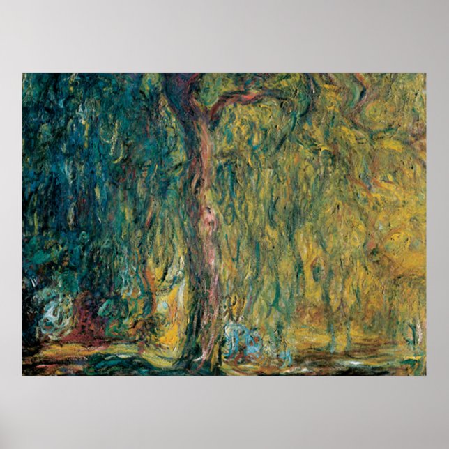 Póster Claude Monet's Weeping Willow (Frente)