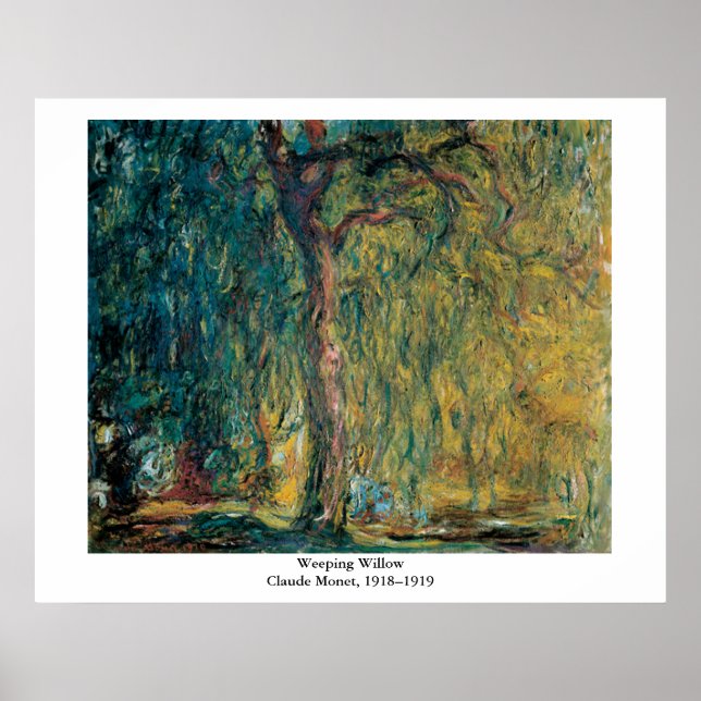 Poster Claude Monet's Weeping Willow (Frente)