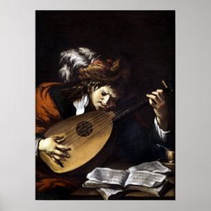 Poster Claude Vignon O Jogador Lute