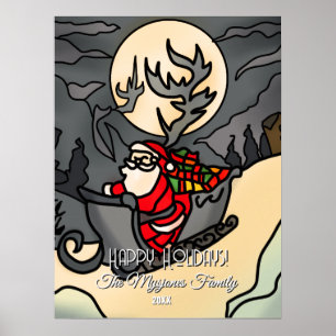 Poster Claus de Feriado Russo Admitido