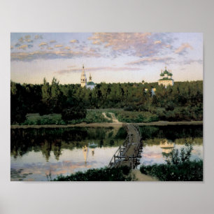 Póster Claustro do silêncio de Isaac Levitan-