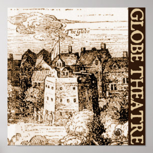 Póster Clave Jansz Visscher Globe Theater
