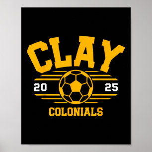 Poster Clay Colonials Futebol Byll 2025