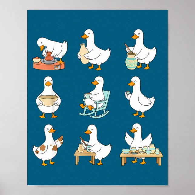 Poster Clay Whisperer T Er Ceramic Silly Goose Making Tte (Frente)