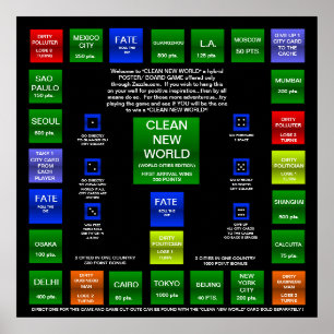 PÓSTER CLEAN NEW WORLD CONSELHO GAME (EDIÇÃO MUNDIAL)