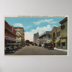 Poster Clearwater, Florida - ideia sul do Ft. Harrison