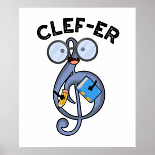Poster Clef-er Funny Music Pun
