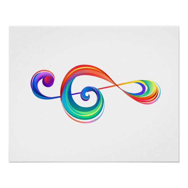 Póster Clef (trecho de arco-íris) (Frente)