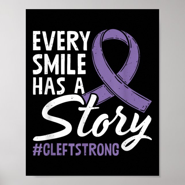 Poster Cleft Streft Cleft Warrior Cleft Craniofacial Awar (Frente)
