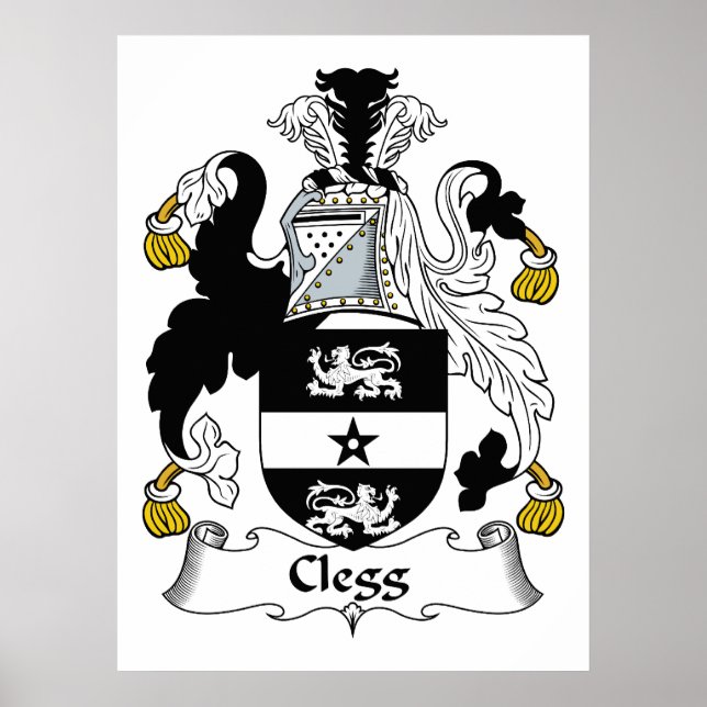 Póster Clegg Family Crest (Frente)