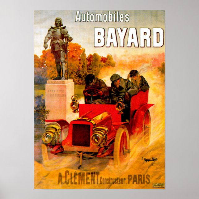 Póster Clément-Bayard ~ Vintage Automobile Anúncio (Frente)