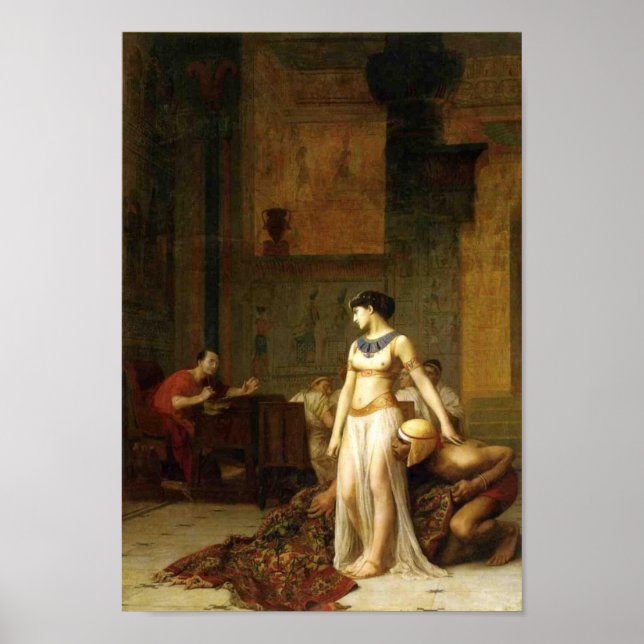 Póster Cleópatra e César (Frente)