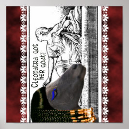 POSTER CLEOPATRA PEGOU A CASA DELA! CAPRINOS FAMOSOS NA H