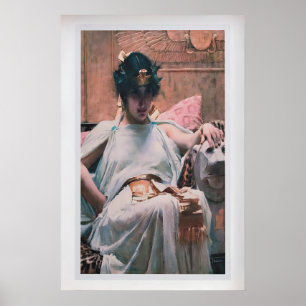 Poster Cleópatra por John William Waterhouse  Vintage Fin