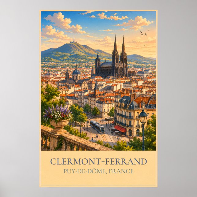 Poster Clermont-Ferrand (Frente)