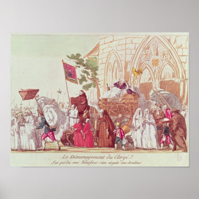 Poster Clero Saindo da Igreja após a Venda (Frente)