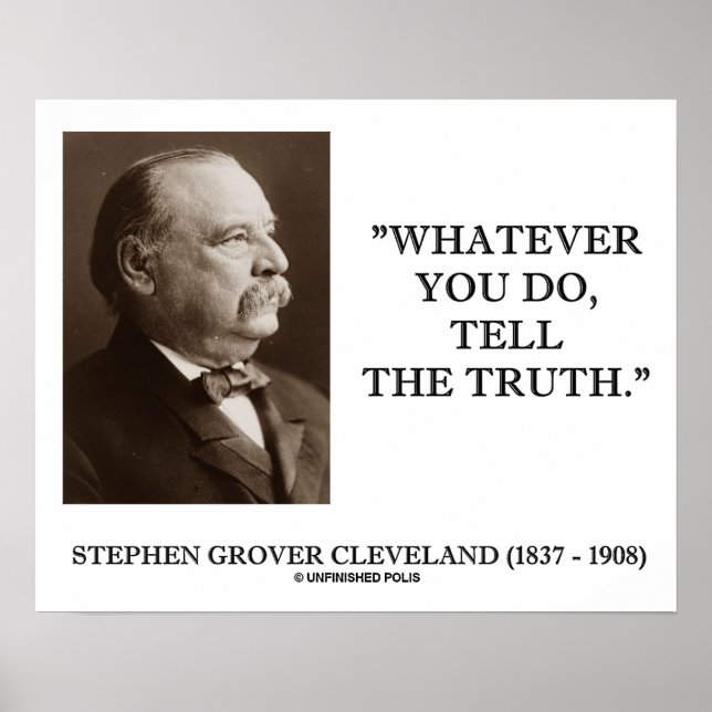 Póster Cleveland O Que Quer Que Faça, Diga A Verdade (Frente)