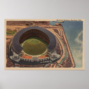 Póster Cleveland, OH - antena do basebol municipal