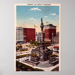 Póster Cleveland, Ohio