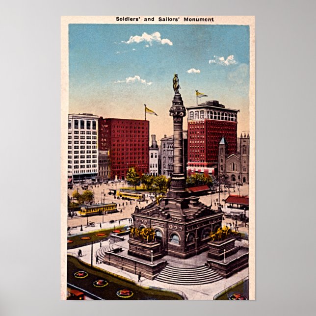 Póster Cleveland, Ohio (Frente)