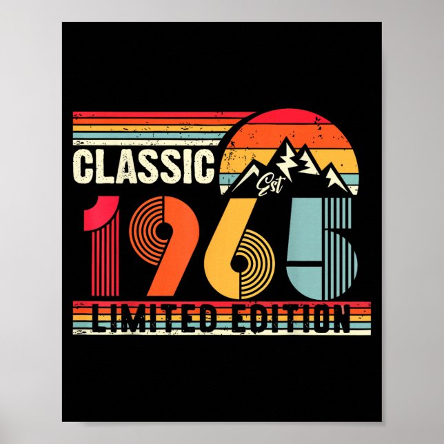 Poster Clic 1965 Limited Edition 60 Year Old 60th Birthda (Frente)