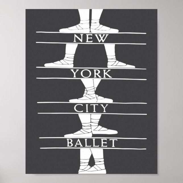 Poster Clic do Ballet da Cidade de Nova York  (Frente)