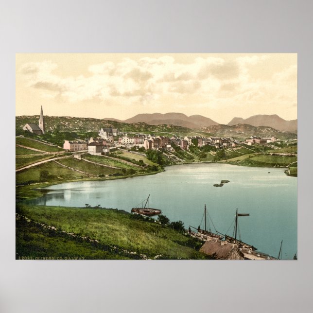 Poster Clifden, County Galway, Irlanda (Frente)