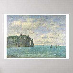 Poster Cliff at Etretat, 1890 (óleo na canvas)