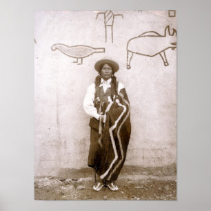 Poster Cliff Dweller, Exposição Louis, Rua 1904, Vintage
