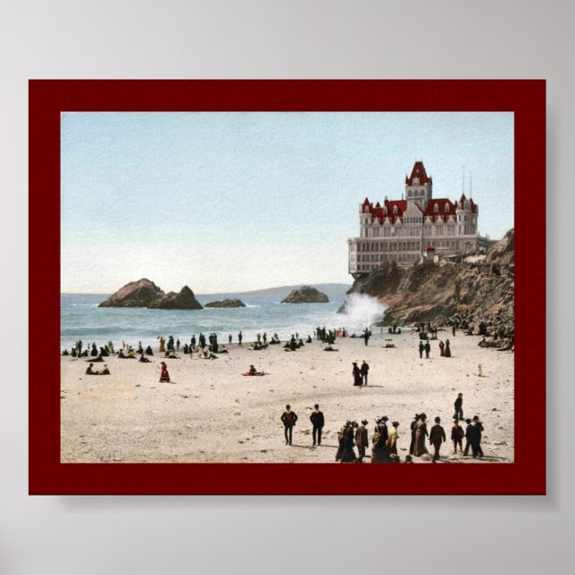 Poster Cliff House, São Francisco 1902 (Frente)