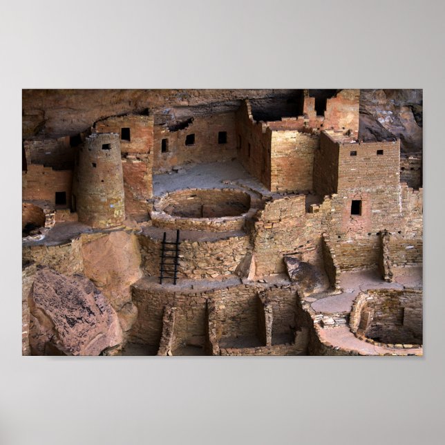 Póster Cliff Palace, Mesa Verde, Colorado (Frente)