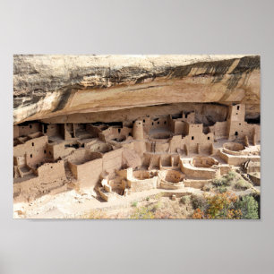 Poster Cliff Palace no Parque Nacional Mesa Verde, Colora