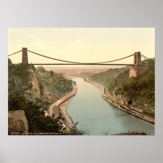 Poster Clifton Suspensão Bridge II, Bristol, Inglaterra (Frente)