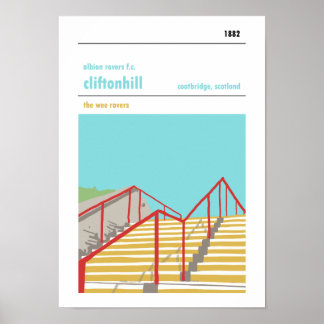 Póster Cliftonhill, Coatbridge Haynes Manual Style Impres