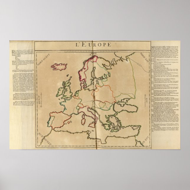 Póster Clima da Europa (Frente)