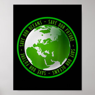 Poster Clima do Dia da Terra Design de Proteção Ambiental