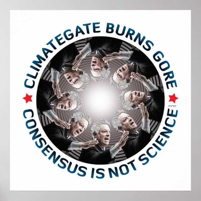 Poster Climategate Burns Gore (Frente)