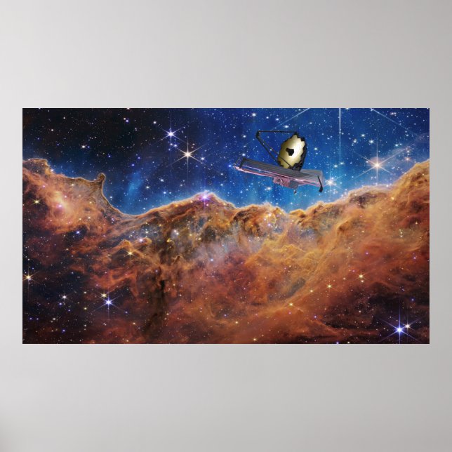 Poster Clipes Cósmicos Carina Nebula Space Telescope (Frente)