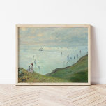 Poster Clipes em Pourville | Claude Monet<br><div class="desc">Cliff em Pourville (1882) por Claude Monet é uma paisagem impressionista que captura a beleza dramática da costa da Normandia. O uso intenso da luz e da cor de Monet dá vida aos desfiladeiros robustos, ondas rolantes e céu expansivo, evocando um senso de tranquilidade e a natureza do mar em...</div>