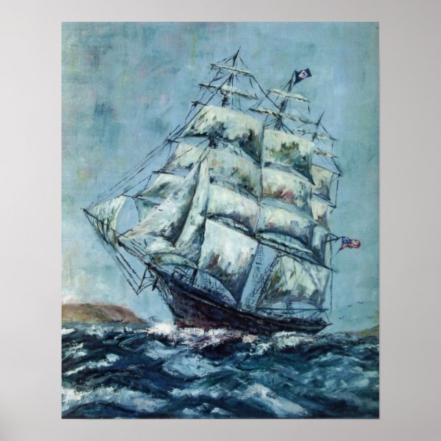 Poster Clipper Ship Western Shore (Frente)
