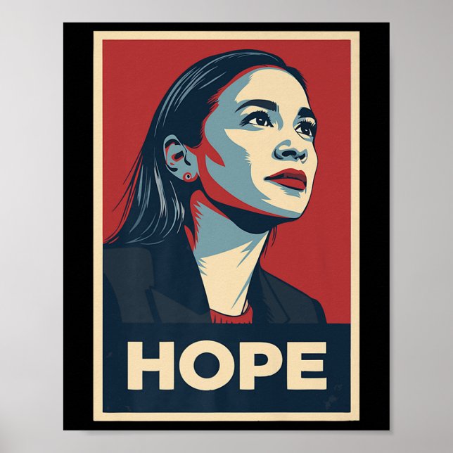 Poster Clique Em Aoc Alexandria Ocasio Cortez 2028 Para P (Frente)