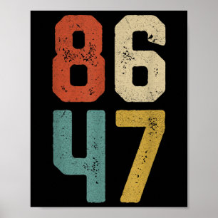 Poster Clique em Estilo de Vintagem Retroativa 80s 86 47