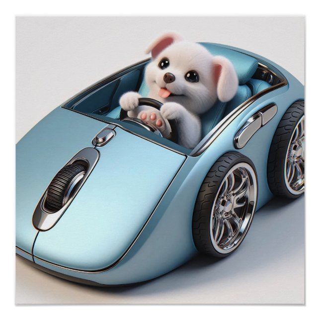 Póster Clique no & Vroom: Puppy Driver Edition (Frente)