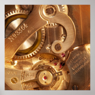 Póster Clockmaker - suíço Unadjusted